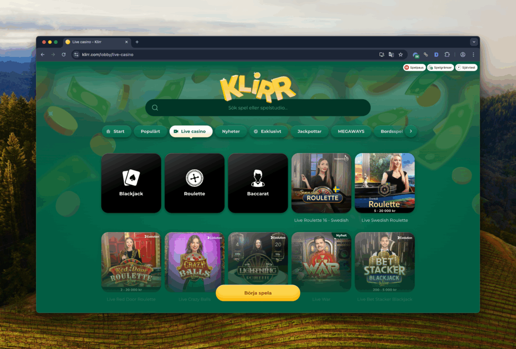 spelavinst-recensioner-klirr-casino